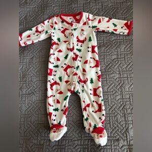 Carter’s Baby My First Christmas Fleece Footie Size 6 Mos